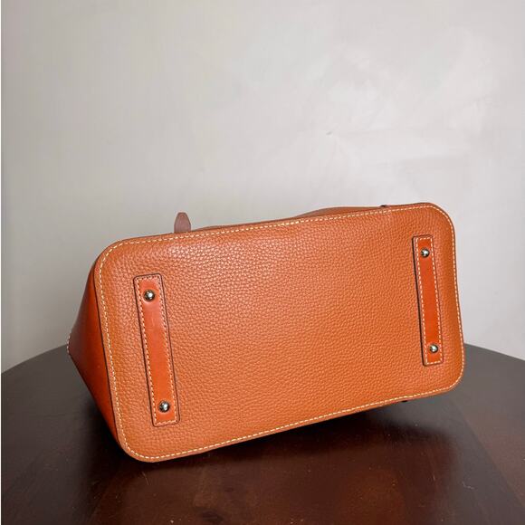 Dooney & Bourke Domed Pebble Leather Satchel - Picture 7 of 11